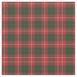 Karierter Clan Mackinnon Tartan Green Red Karo Stoff