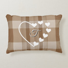 karierter Erntedank im Herbst Dekokissen