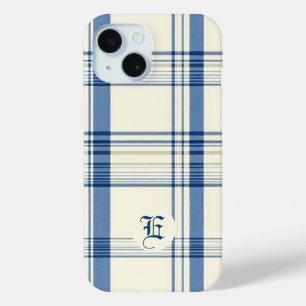Karierter Fall für Classic Blue und Cream Case-Mate iPhone Hülle