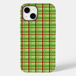 Karierter Fall für Rot und Grün Case-Mate iPhone 14 Hülle