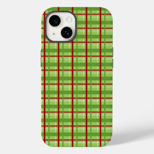 Karierter Fall für Rot und Grün Case-Mate iPhone 14 Hülle