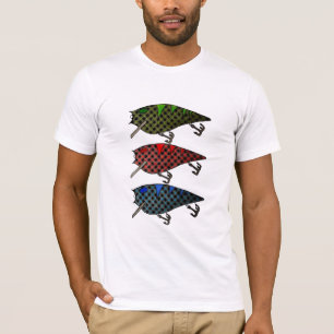karierter Fisch lockt 2 - Sasquatch Unterzeichnung T-Shirt