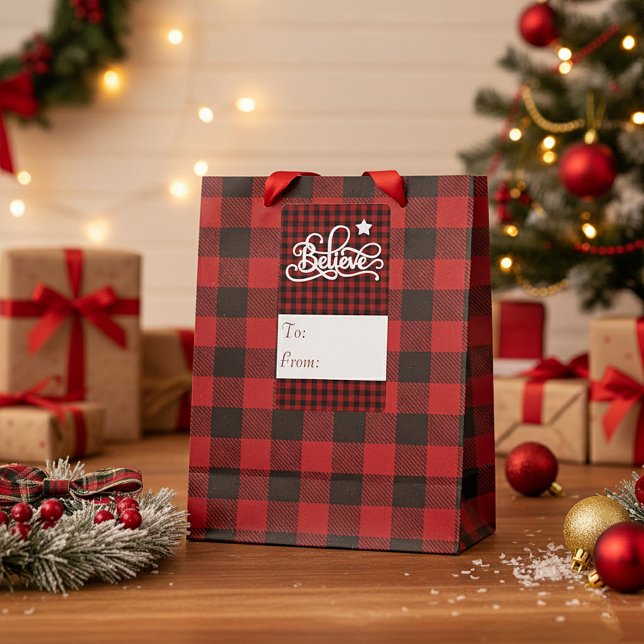 Karierter Geschenketikett (Von Creator hochgeladen)