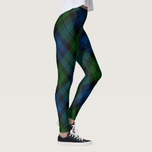 Karierter grüner Campbell Militär Rustikaler Tarta Leggings