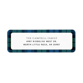 Karierter grüner Karo Weihnachten Tartan Rücksende