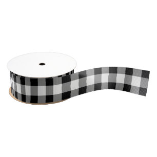 Karierter Karo White and Black Buffalo - Ribbon Ripsband