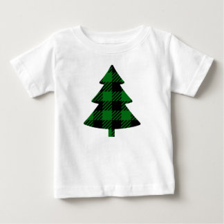 Karierter Kiefernbaum Baby T-shirt