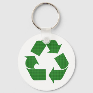 karierter recycle schlüsselanhänger