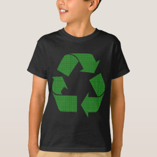 karierter recycle T-Shirt