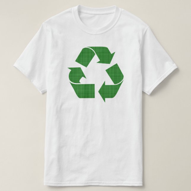 karierter recycle T-Shirt (Design vorne)