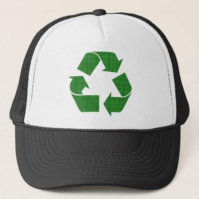 karierter recycle truckerkappe (Vorderseite)