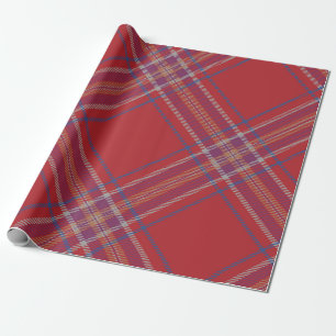 Karierter Red Tartan Geschenkpapier