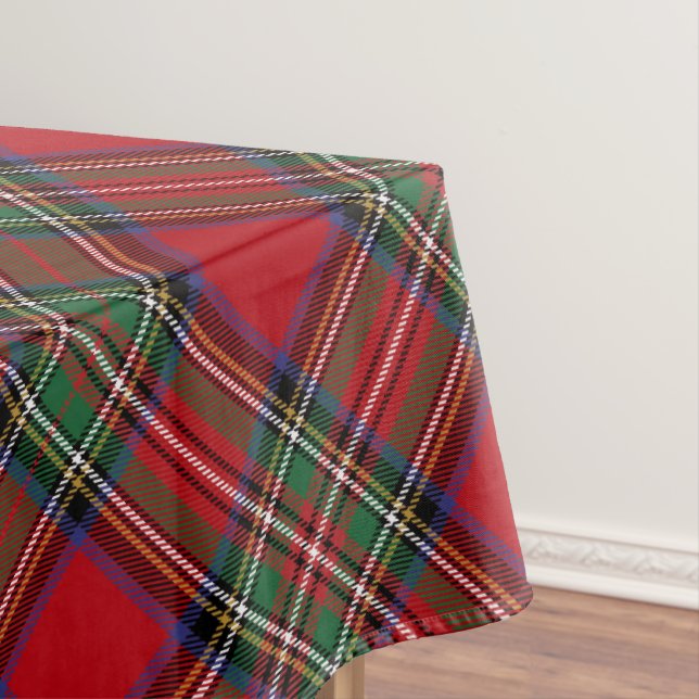 Karierter Roter Karo Rustikaler Tartan Tischdecke (Beispiel)