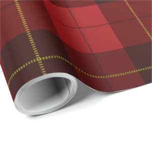 Karierter roter Tartan Geschenkpapier