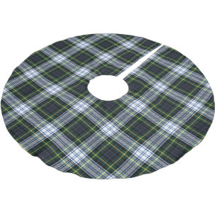 Karierter Rustikaler Clan Gordon Tartan Polyester Weihnachtsbaumdecke
