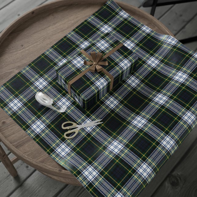 Karierter Rustikaler Urlaub Clan Gordon Tartan Geschenkpapier (Plaid Clan Gordon Tartan Wrapping Paper)