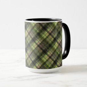 Karierter schottischer Tartgrün-Klassiker Tasse