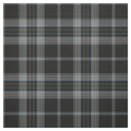 Karierter schwarzer Karkohle-Grüner Tartan Stoff