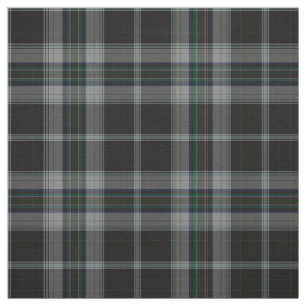 Karierter schwarzer Karkohle-Grüner Tartan Stoff
