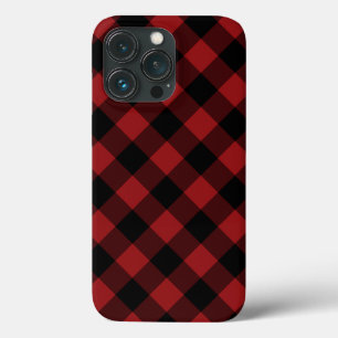Karierter, schwarzer und roter iPhone-Case Case-Mate iPhone Hülle