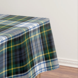 Karierter Tartan Classic Green White Rustic Geburt Tischdecke