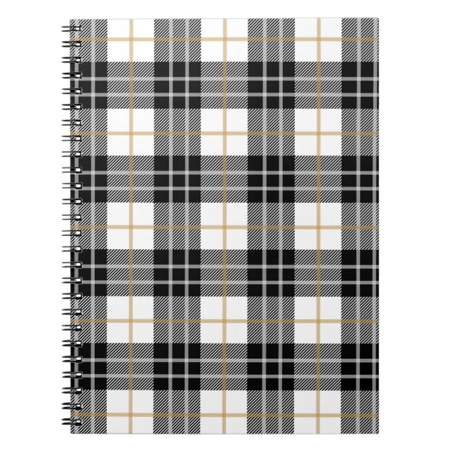 Karierter Tartan Notizblock (Vorderseite)