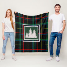 Karierter und weißer Tartan Silhouette