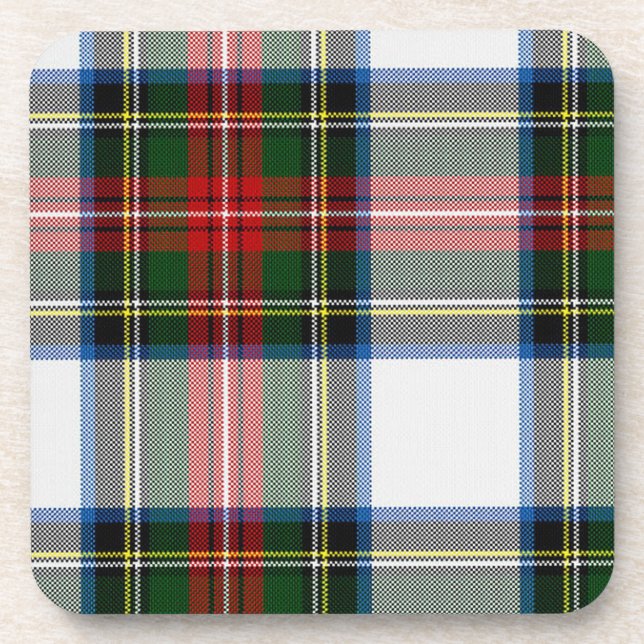 Karierter Untersetzer Green und Red Tartan (Vorderseite)