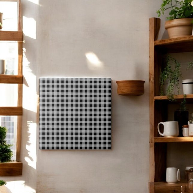 Karierter Urlaub in Black Gray Buffalo Fliese (Von Creator hochgeladen)