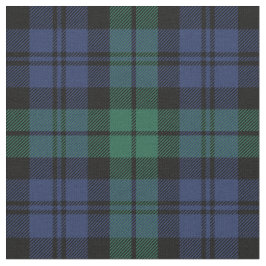 Karierter Urlaub in Grün und Blau Stoff