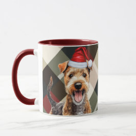 Karierter Urlaub in Lakeland Terrier Tasse