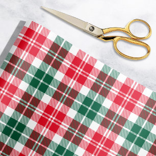 Karierter Urlaub in Rot und Grün von Tartan Geschenkpapier