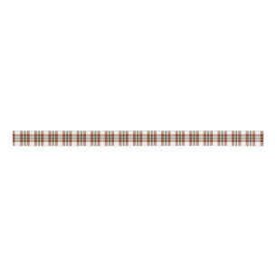 Karierter Urlaub in Rot, Weiß und Grün Ripsband