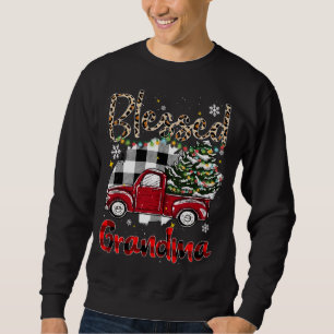 Karierter Weihnachtsbaum Selige Großfamilie C Sweatshirt
