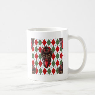 karierter Weihnachtskrampf Tasse