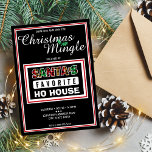 Karierter Weihnachtsmann liebt Ho House Weihnachte Einladung<br><div class="desc">In der Stimmung für einen Urlaub Spaß? Die Weihnachtsweihnachtsfeier dieses Weihnachtsmanns wird bestimmt ein gutes Lachen in die Weihnachtszeit bringen. Passen Sie den Text an,  um Ihren Anlass Anzug,  und fügen Sie Ihre Party-Details hinzu. Das Design zeigt Santa Text in karierten Weihnachtsfarben (rot,  braun,  grün).</div>