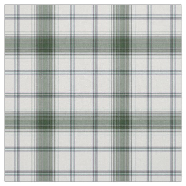 Karierter Weißgrauer Tartan Stoff (Muster)
