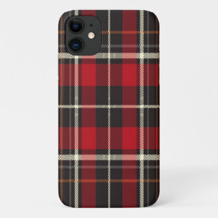 Karierter Winter in Rot und Schwarz Case-Mate iPhone Hülle