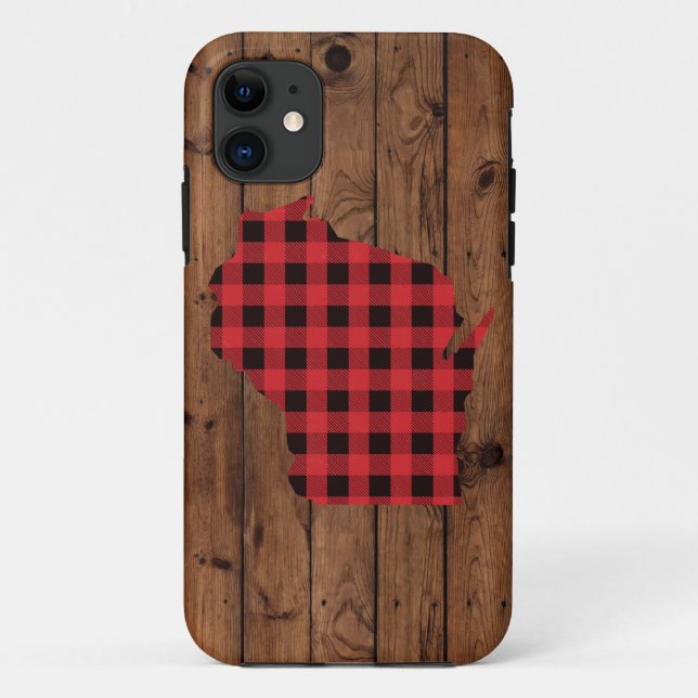 Karierter Wisconsin Telefon-Kasten Paul Bunyan Case-Mate iPhone Hülle (Rückseite)