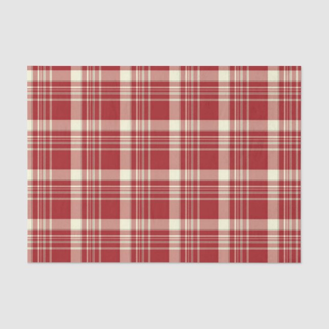 Kariertes 07-GEWEBE-WRAPPING-PAPIER Seidenpapier (Vorderseite)