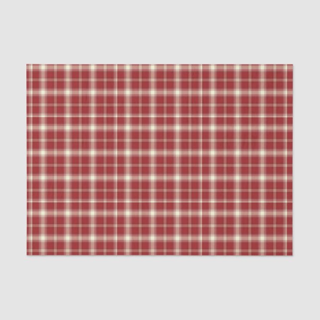 Kariertes 10-GEWEBE-WRAPPING-PAPIER Seidenpapier (Vorderseite)