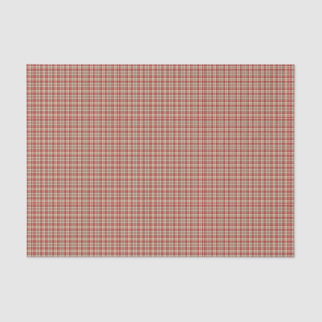 Kariertes 19-GEWEBE-WRAPPING-PAPIER Seidenpapier (Vorderseite)