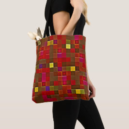 "Kariertes Abenteuer" (Mittel) Schultertasche