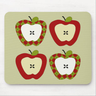 Kariertes Apple-Quartett Mousepad
