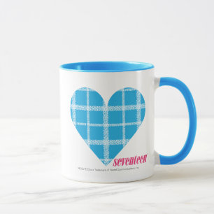 Kariertes Aqua 2 Tasse