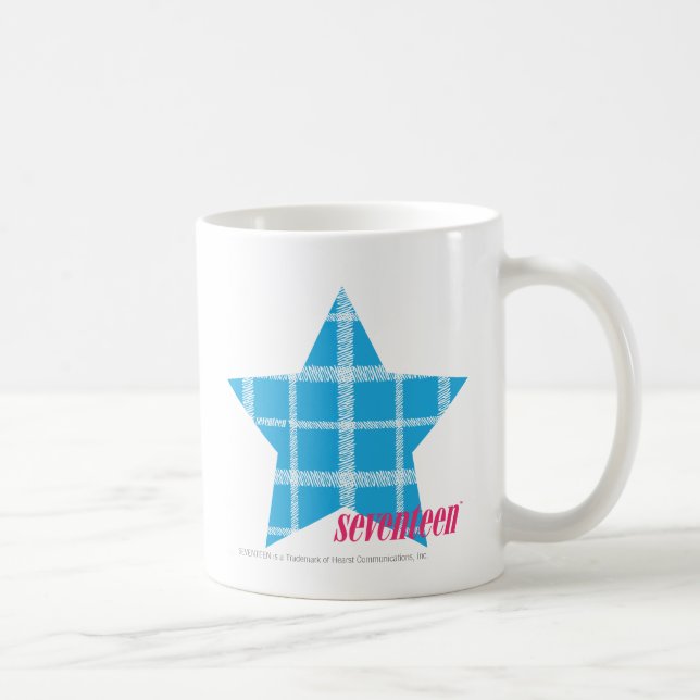 Kariertes Aqua 3 Tasse (Rechts)