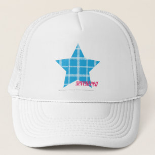 Kariertes Aqua 3 Truckerkappe