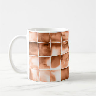 Kariertes Aquarellmuster Kaffeetasse