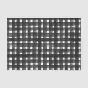 KARIERTES BLACK & WHITE PATTER SEIDENPAPIER