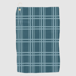 Kariertes Blau Golfhandtuch
